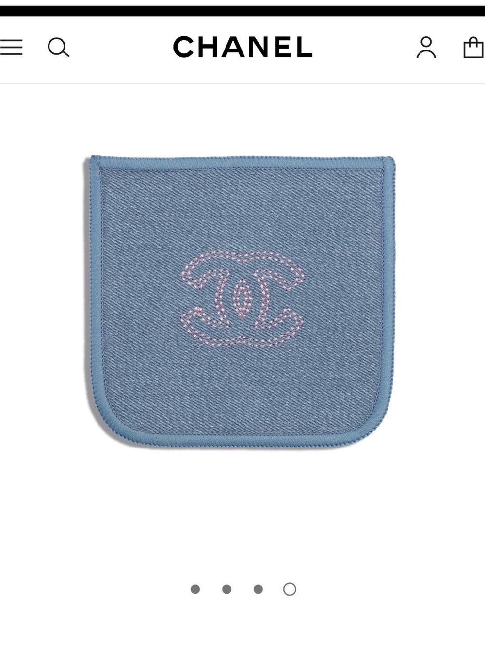Chanel Beauty 2026 Coco Jean Denim Eyeshadow Compact Pouch, Pouch Only